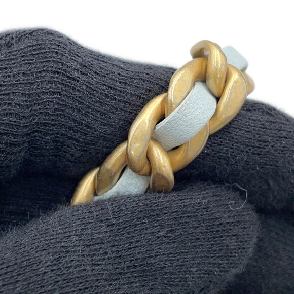 CHANEL Blue Lambskin Leather Wallet - Picture 14 of 16